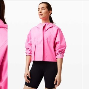 LULULEMON | Pink Rainchaser Waterproof Cropped Jacket